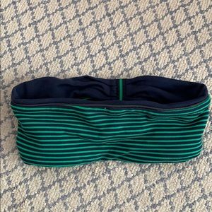 Blue and Green Striped Lululemon Headband
